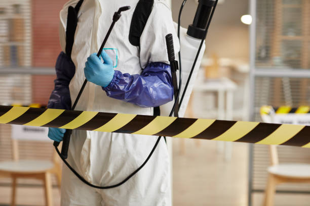 Professional Biohazard Cleanup technician working in Pine Lake, GA